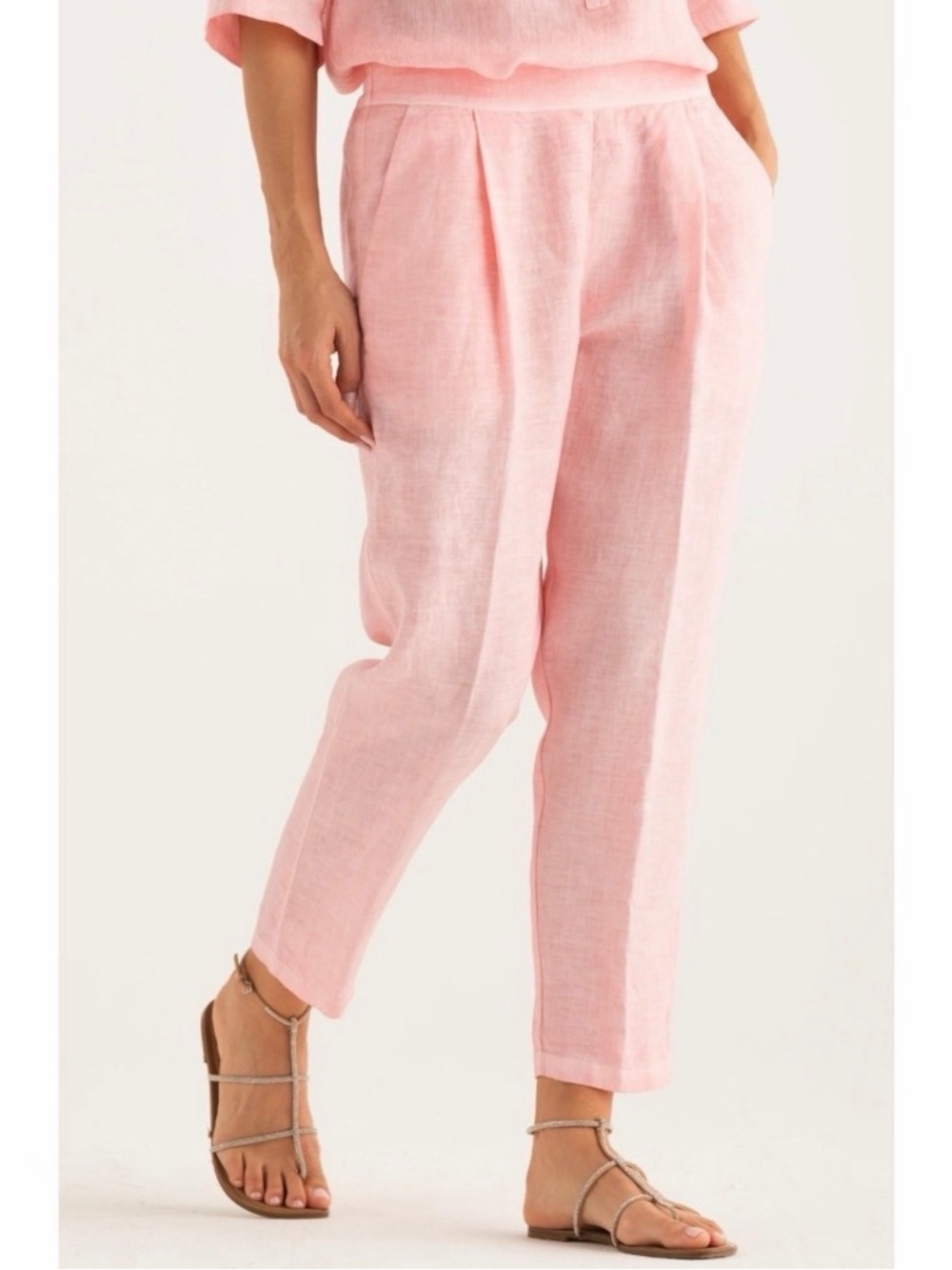 120% LINO pink pants Size L